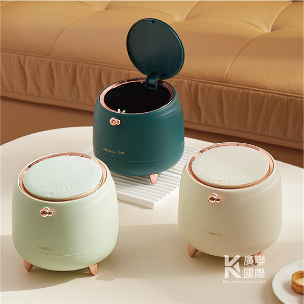 【客製化】奶油風桌面垃圾桶