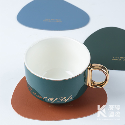 【客製化】皮革咖啡杯墊