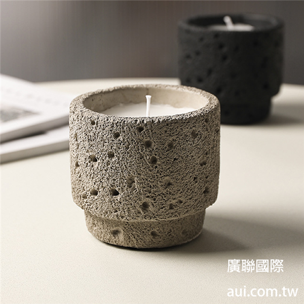 【客製化】不規則洞洞水泥香氛蠟燭訂製 企業贈品