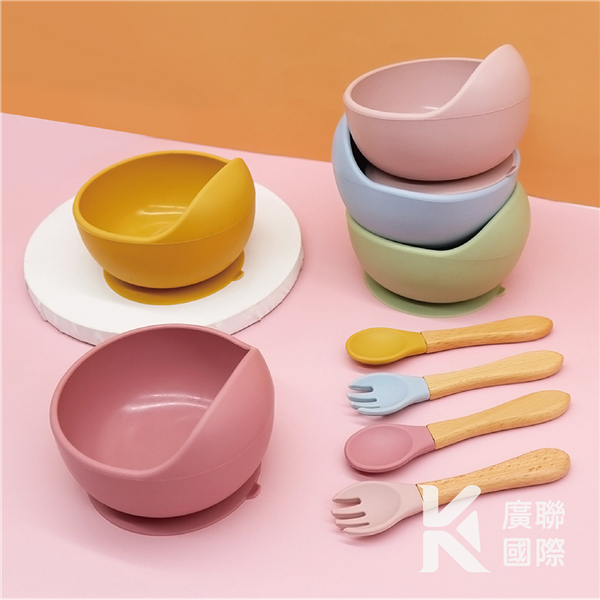 【客製化】兒童矽膠碗勺