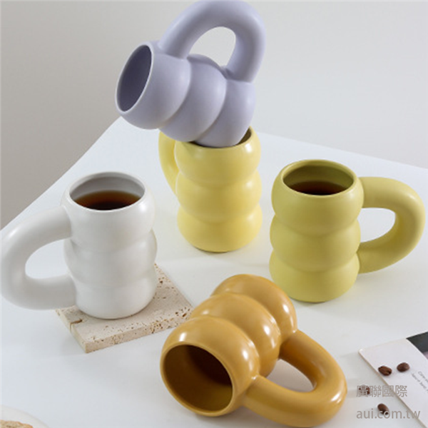 【客製化】輪胎造型陶瓷杯 胖胖杯 咖啡杯 訂製 企業贈品