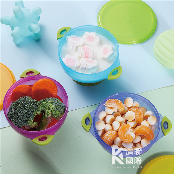 【客製化】兒童帶蓋吸盤碗