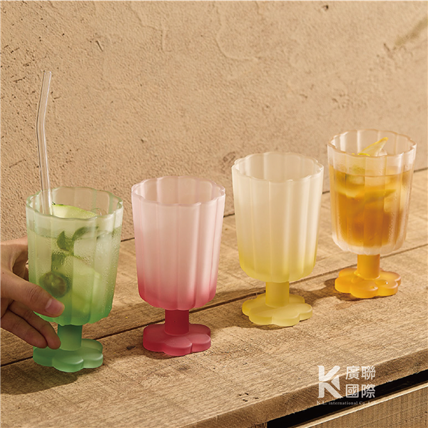 【客製化】花朵琉璃杯