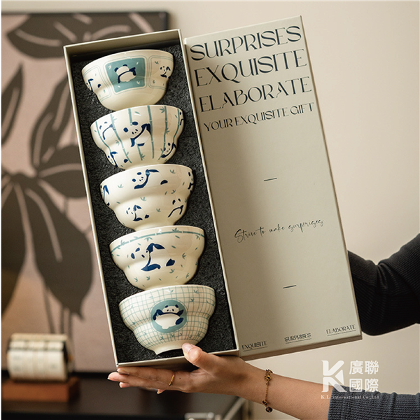 【客製化】熊貓陶瓷碗組